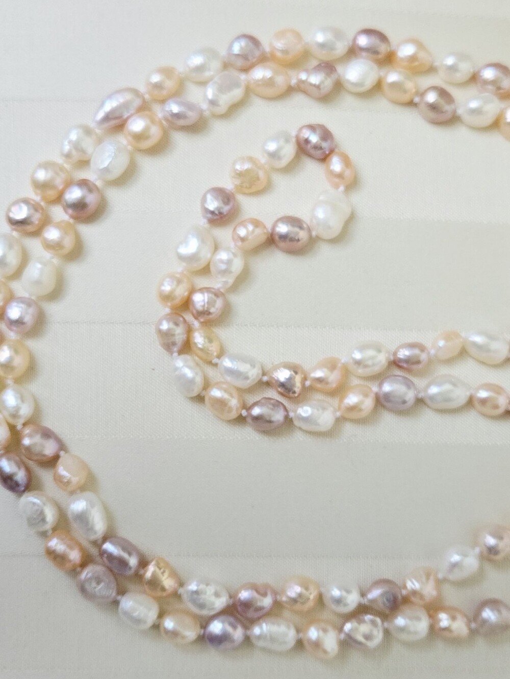 All Natural Baroque Freshwater Pearl Necklace NWT - Picture 7 of 9
